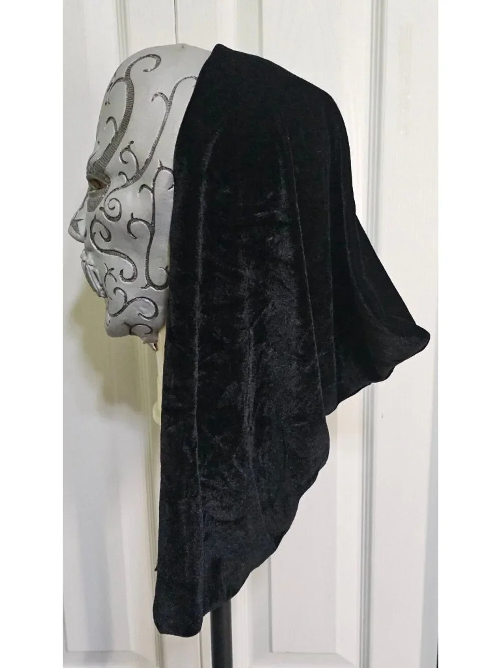 Harry Potter Death Eater Mask Elope Vintage 2007 Order of Phoenix Hood Teal Tag